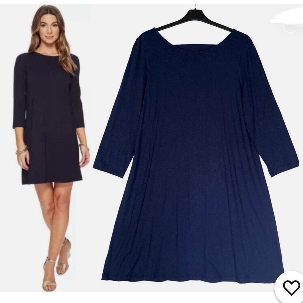 Lilly Pulitzer Navy Blue Ophelia Swing Dress, Perfect Condition, XS